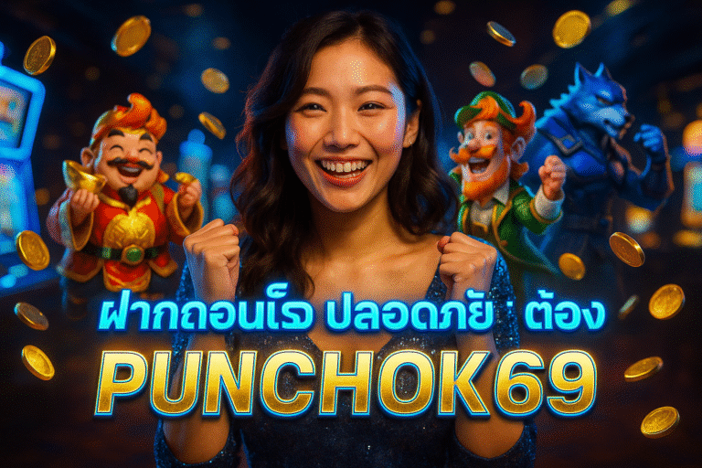 ฝากถอนเร็ว ปลอดภัย ต้อง PUNCHOK69